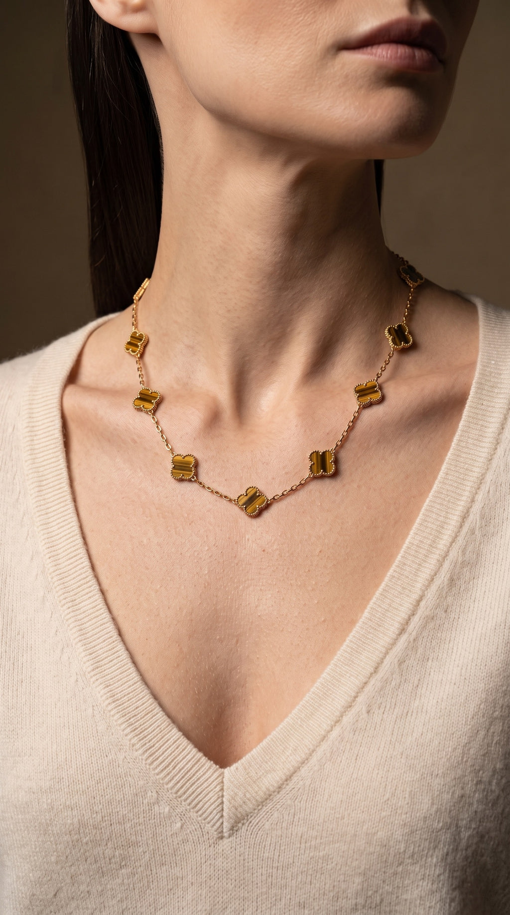 Dyed Black Necklace for Women
