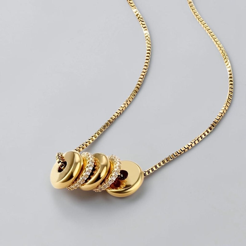 Round Pendant Necklace for Women