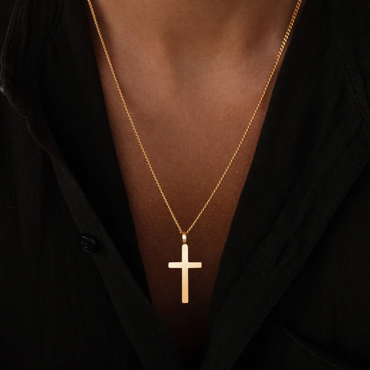 Handmade Unisex necklace with cross pendant and bracelet set