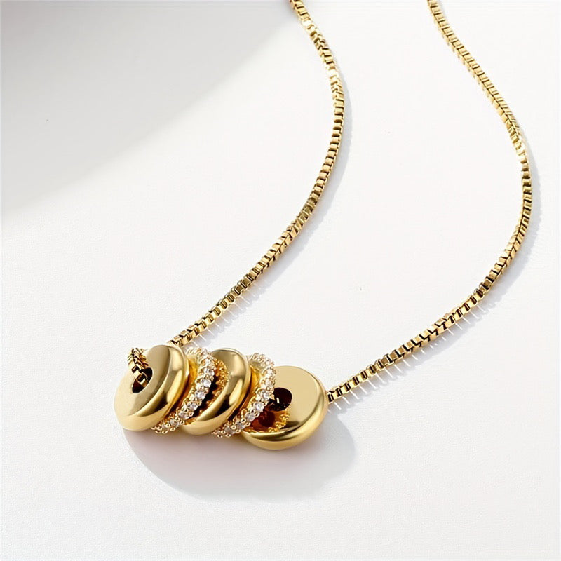 Round Pendant Necklace for Women