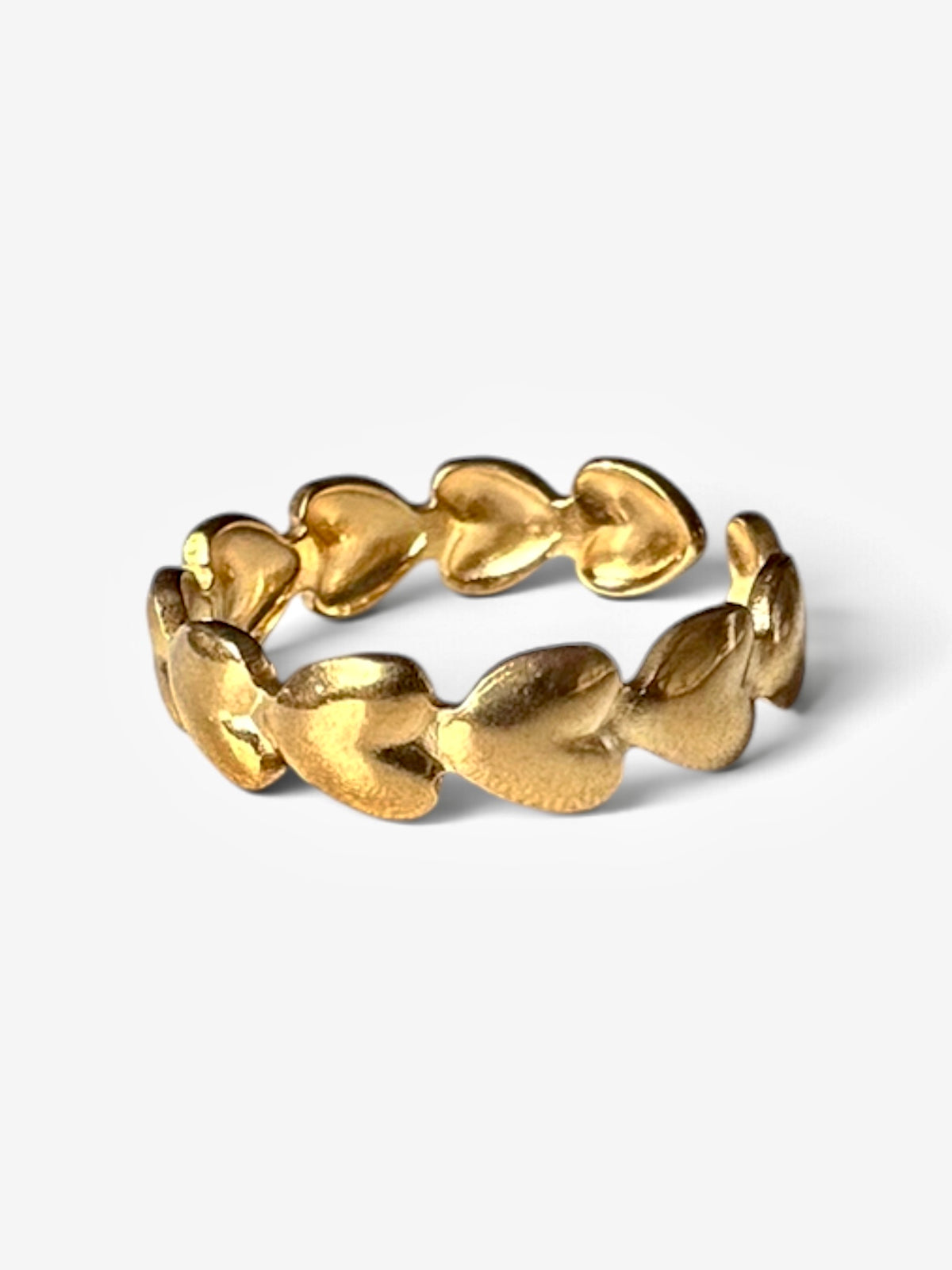 Heart Adjustable Ring — 18K Gold Plated