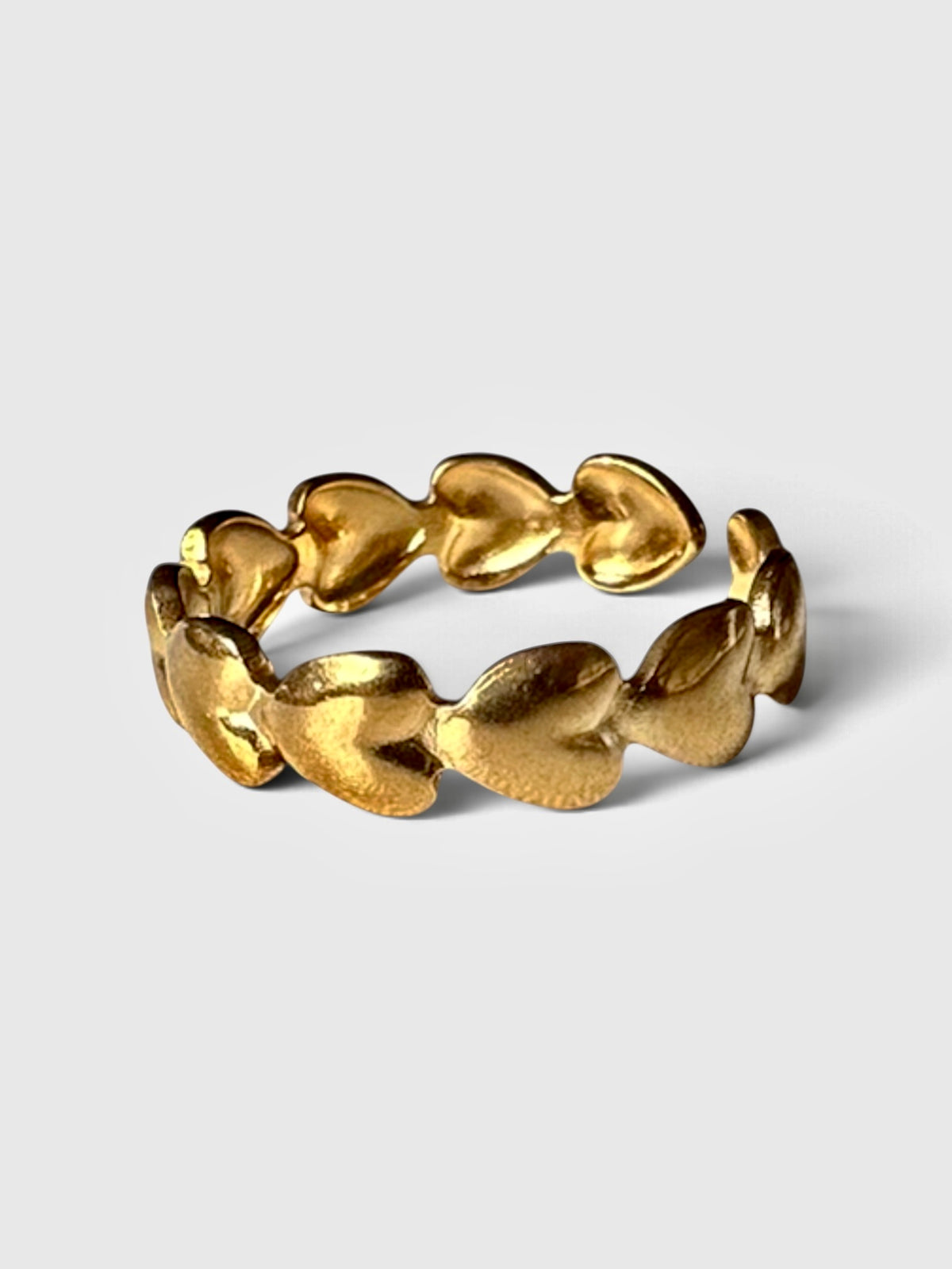 Heart Adjustable Ring — 18K Gold Plated